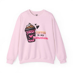 Woman's Coffee Is My Valentine - Unisex Heavy Blend™ Crewneck Sweatshirt