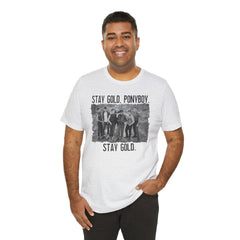 The Outsiders Shirt, Front and Back Images, Greasers Characters Shirt, Unisex Jersey Short Sleeve Tee