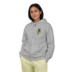 Personalized with your dogs image Zip Hoodie — "My Therapist Has a Wet Nose" Graphic