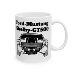 Ford Mustang Shelby GT500 Ceramic Mug - Classic Car Lovers Gift - 11oz & 15oz Sizes