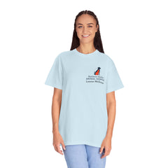 Lauren McGowan Front Logo Back Graphic Baldwin Harbor Animal Hospital "Who Let the Dogs Out?" Tee