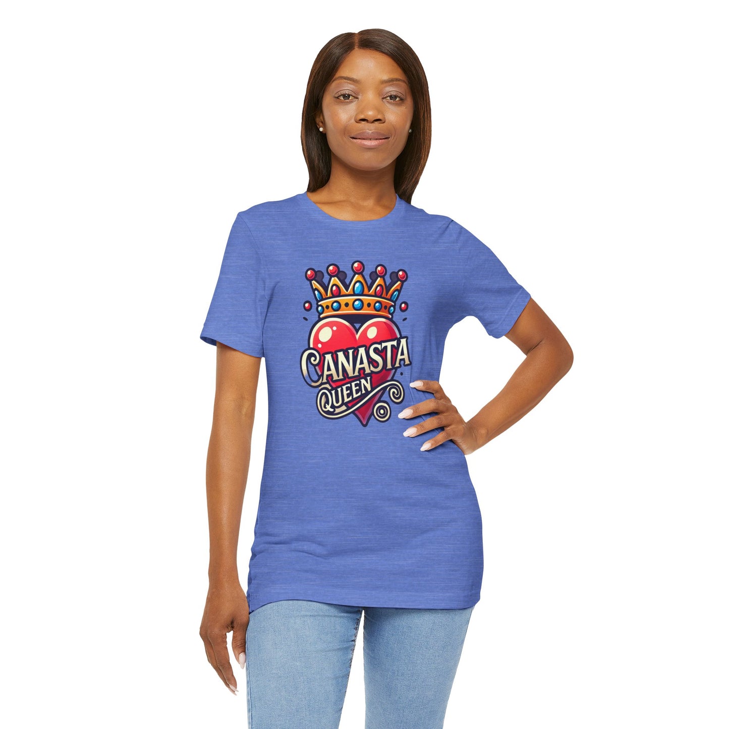 Canasta Queen Crown and Heart - Graphic Unisex Tee