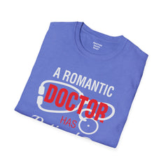 Romance Doctor - Unisex Softstyle T-Shirt | Nurse Awareness, Medical Wear, Gift For Her, Scrubs Lover, Hospital Staff Gift, Registered Nurse