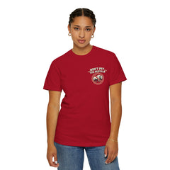 Wyoming Funny Roadtrip T-Shirt — "Three Things You Don’t Do in Wyoming" Adventure Tee