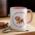 Dachsund Two Tone Accent Mug, 11oz 15oz