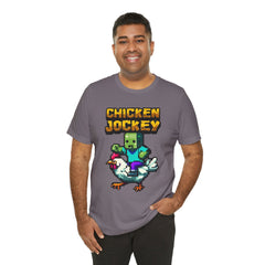 Video Game Chicken Jockey Tee - Unisex Short Sleeve T-Shirt