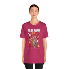 Floral Tee - Blossoms Blooming With Timeless Charm - Positive Vibes