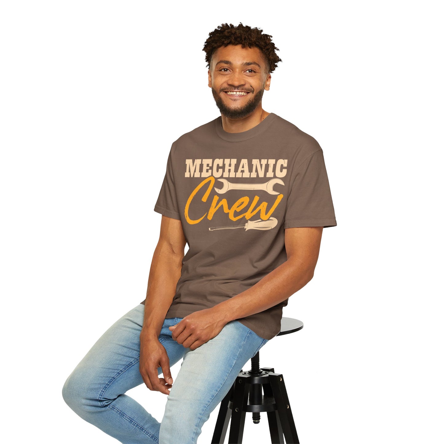 Mechanic Crew Shirt, Comfort Colors Unisex Relaxed Fit T Shirt