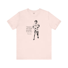Terry Fox Inspirational Amputee Quote - Unisex Short Sleeve Tee,Amputee Awareness,Gift For Him,Gift For Her,Leg Amputee,Limb Loss Awareness