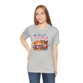 Happy 4th Of July Burger and Mug Graphic, Unisex Jersey Short Sleeve Tee