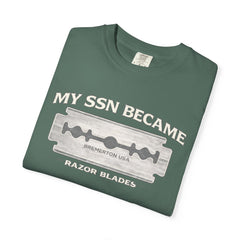 My SSN Became Razor Blades Graphic Vintage Submarine Veteran Tee