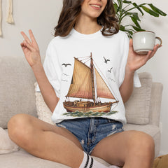 Sloop John B Sailboat T-Shirt — Vintage Nautical Tee