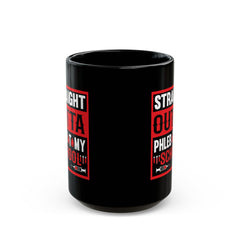 Black Mug with Phlebotomy Design – Perfect Gift for Medical Students, Coffee Lovers, Graduation, Back to School, or Study Sessions