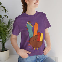 Thankful Teacher T‑Shirt – Hand Turkey Teacher Appreciation Tee