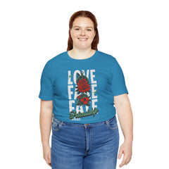 Positive Vibes Love Friendship Unisex Tee - LOVE FAKE FATE