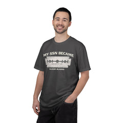My SSN Became Razor Blades Graphic Vintage Submarine Veteran Tee