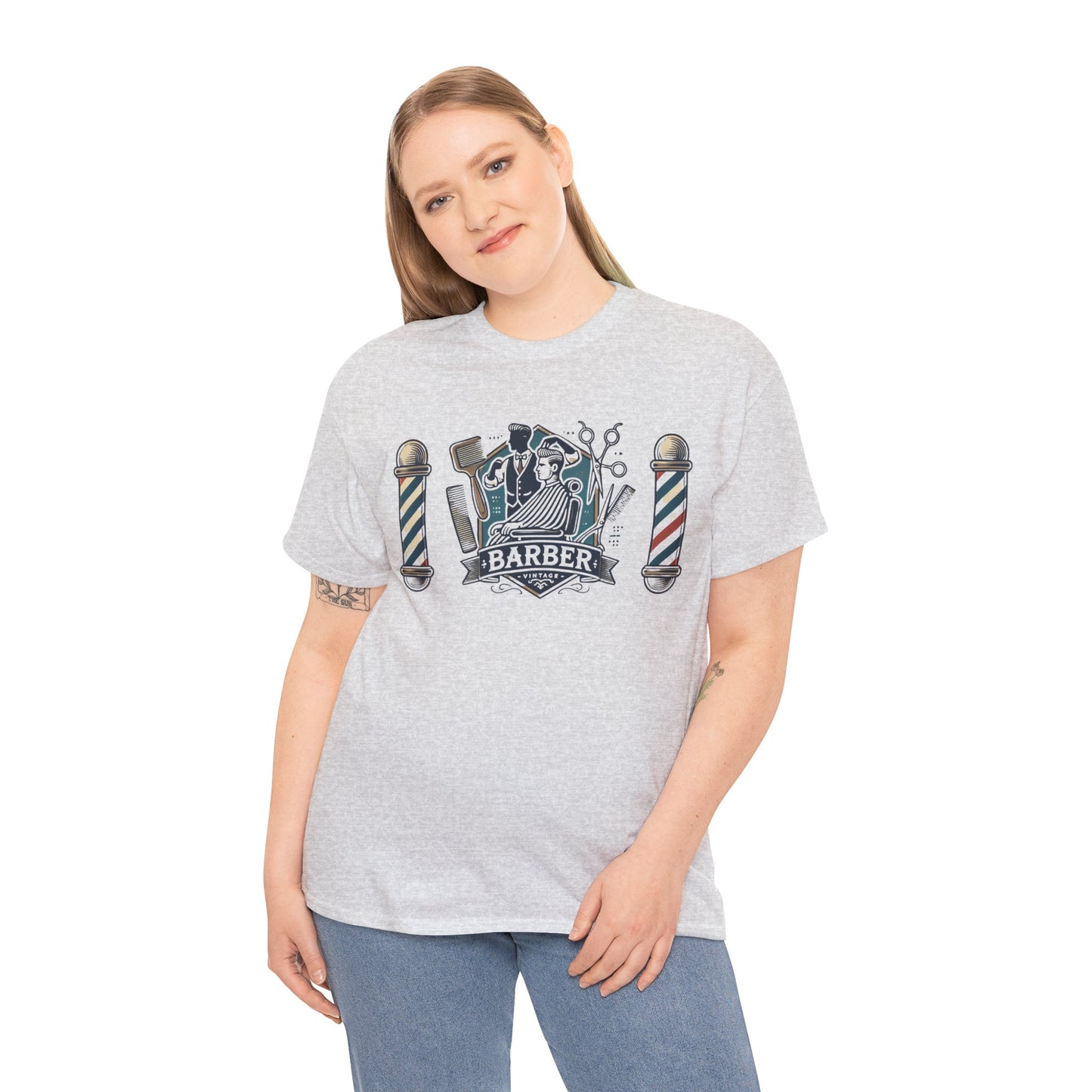 Vintage Barber - Graphic Unisex Heavy Cotton Tee