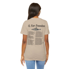 41 For Freedom FBM Fleet Ballistic Missile Submarine Unisex Jersey Short Sleeve Tee