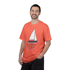 Hempstead Bay Sailing Club Graphic T-Shirt — "Real Sailors Fly Scots" Nautical Tee