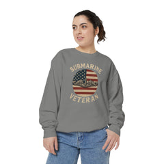 Vintage Submarine Veteran Sweatshirt, Unisex Crewneck, Comfortable Casual Wear, Perfect Gift for Veterans, Military Appreciation