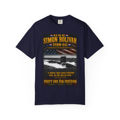 USS Simon Bolivar SSBN-641 Submarine T-Shirt – Forty One for Freedom Tribute