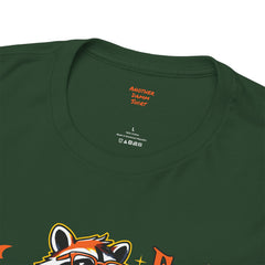 Freaky And Feral Halloween Raccoon! Graphic Unisex Heavy Cotton Tee