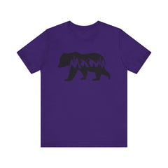 Nature-Inspired Bear Graphic Tee, Outdoor Adventure Shirt, Wilderness Apparel, Hiking Gift, Unisex Nature T-Shirt