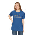 Peace Love Back The Blue in Alabama, Graphic Unisex Short Sleeve Tee