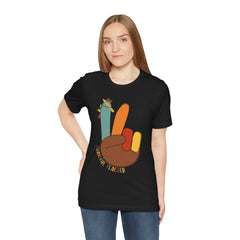 Thankful Teacher T‑Shirt – Hand Turkey Teacher Appreciation Tee