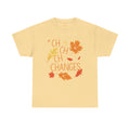 Changes Fall Leaves Graphic - Unisex Heavy Cotton Tee