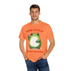 Vintage Style Frog , Born to slay -  Stylish Unisex T Shirt
