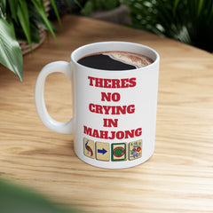 Funny Mahjong Ceramic Mug - 11oz & 15oz Sizes - Perfect Gift for Mahjong Players