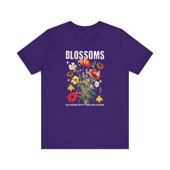 Floral Tee - Blossoms Blooming With Timeless Charm - Positive Vibes