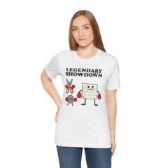 Legendary Showdown Rock Paper Scissors Funny Graphic Tee