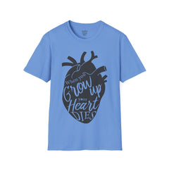 THE BREAKFAST CLUB "When You Grow Up, Your Heart Dies." - Allison Reynolds The Basketcase Unisex Softstyle T Shirt