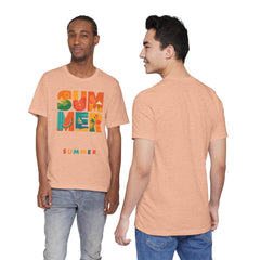 Summer Graphic Tee — Colorful Tropical "SUMMER" Typography T-Shirt