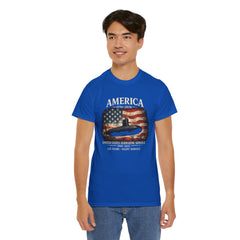 America 250th Submarine 125th Flag T-Shirt — Vintage USA Military Tee