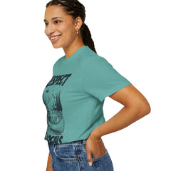 Bigfoot and Alien Outdoor Canoe Adventure - Respect The Locals T-Shirt