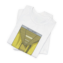 Do Not Question The Hallway T-Shirt — Retro Yellow Corridor Graphic Tee