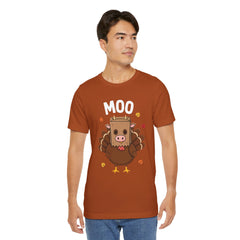 Funny Thanksgiving Turkey Moo T‑Shirt - Unisex Tee