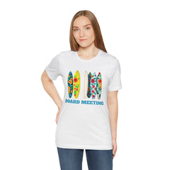Surfboard Meeting Unisex Tee - Fun Beach Vibe for Summer Gatherings