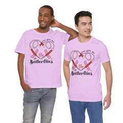 Phlebotomist Heart Butterflies Tee