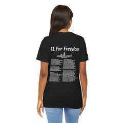 41 For Freedom FBM Fleet Ballistic Missile Submarine Unisex Jersey Short Sleeve Tee