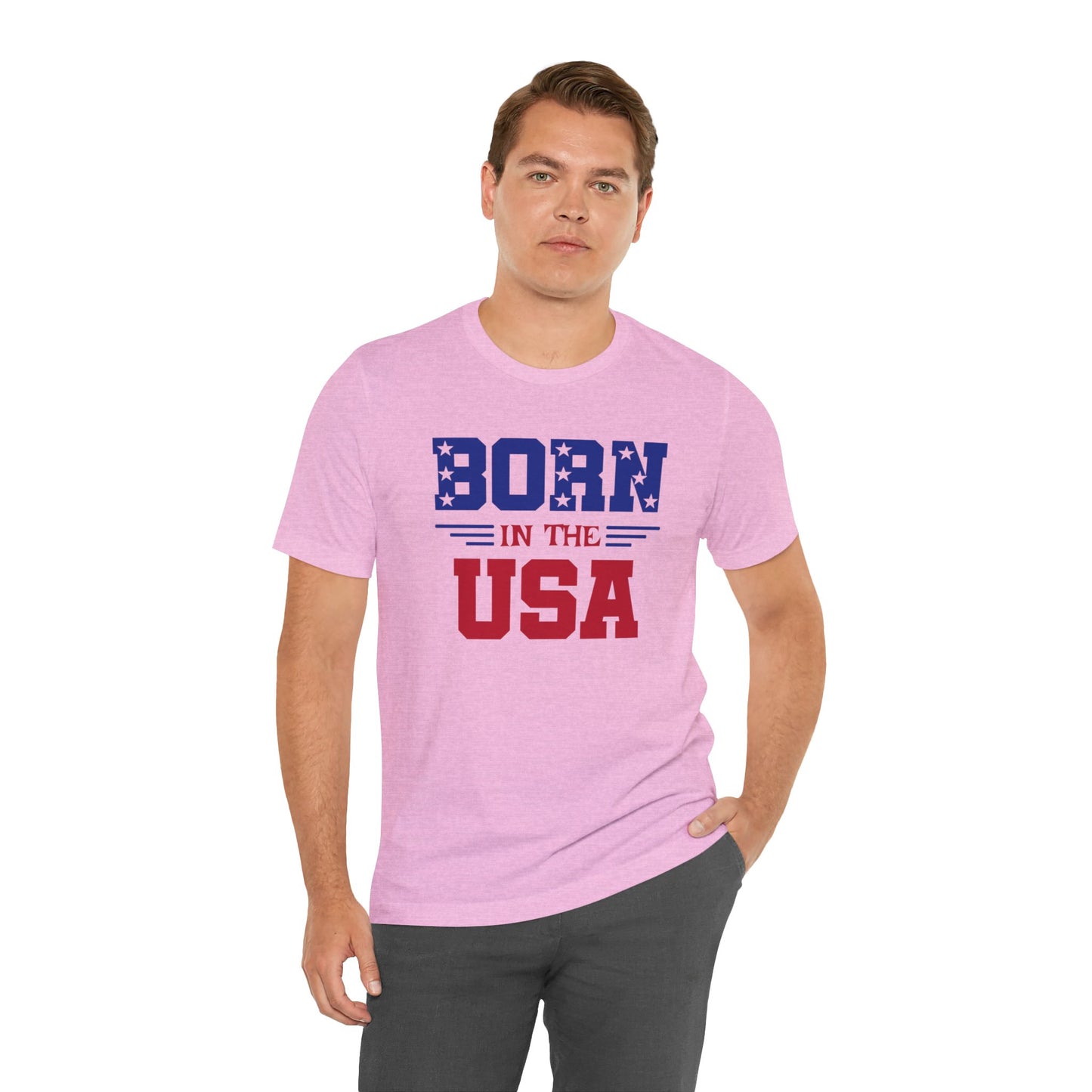 Born In The USA, Unisex Jersey Short Sleeve Tee