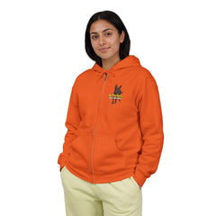 Personalized with your dogs image Zip Hoodie — "My Therapist Has a Wet Nose" Graphic