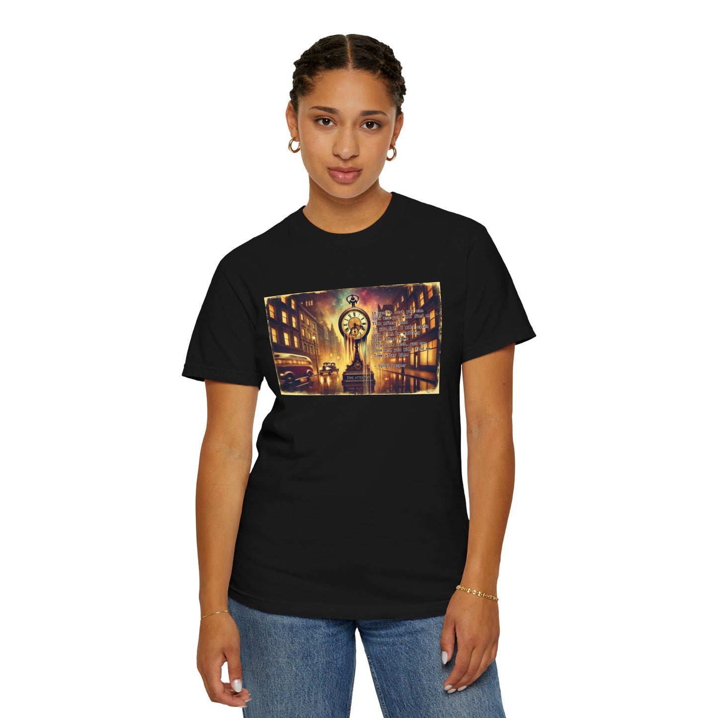 Cindy Lauper Inspired Time After Time Mural Graphic - Unisex Comfort Colors Shirt