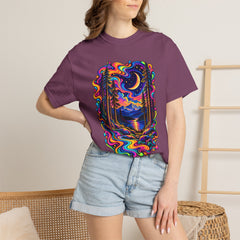 Mystical Psychedelic Moonlit Forest T-Shirt