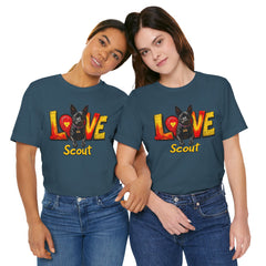 Personalized Love Your Dog T-Shirt — Designed with your dogs name and picture Graphic Tee