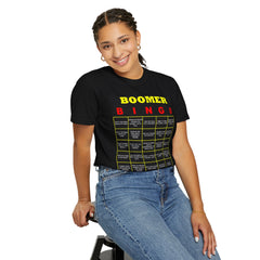 FUNNY BOOMER BINGO - Unisex Garment-Dyed T-shirt
