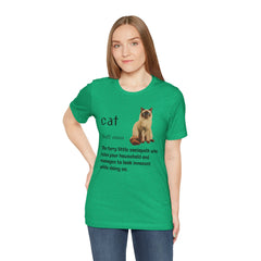 Cat Sociopath Defintion - Unisex Jersey Short Sleeve Tee